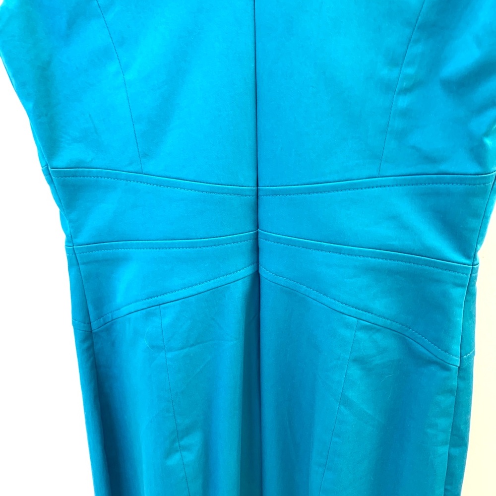 EUC- Turquoise fitted Bebe dress - Picture 4 of 5